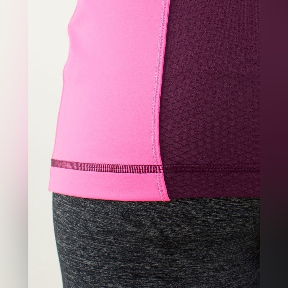 Lululemon Energy Tank in Hyper Stripe Raspberry Glo Light - Size 6 - Picture 6 of 11